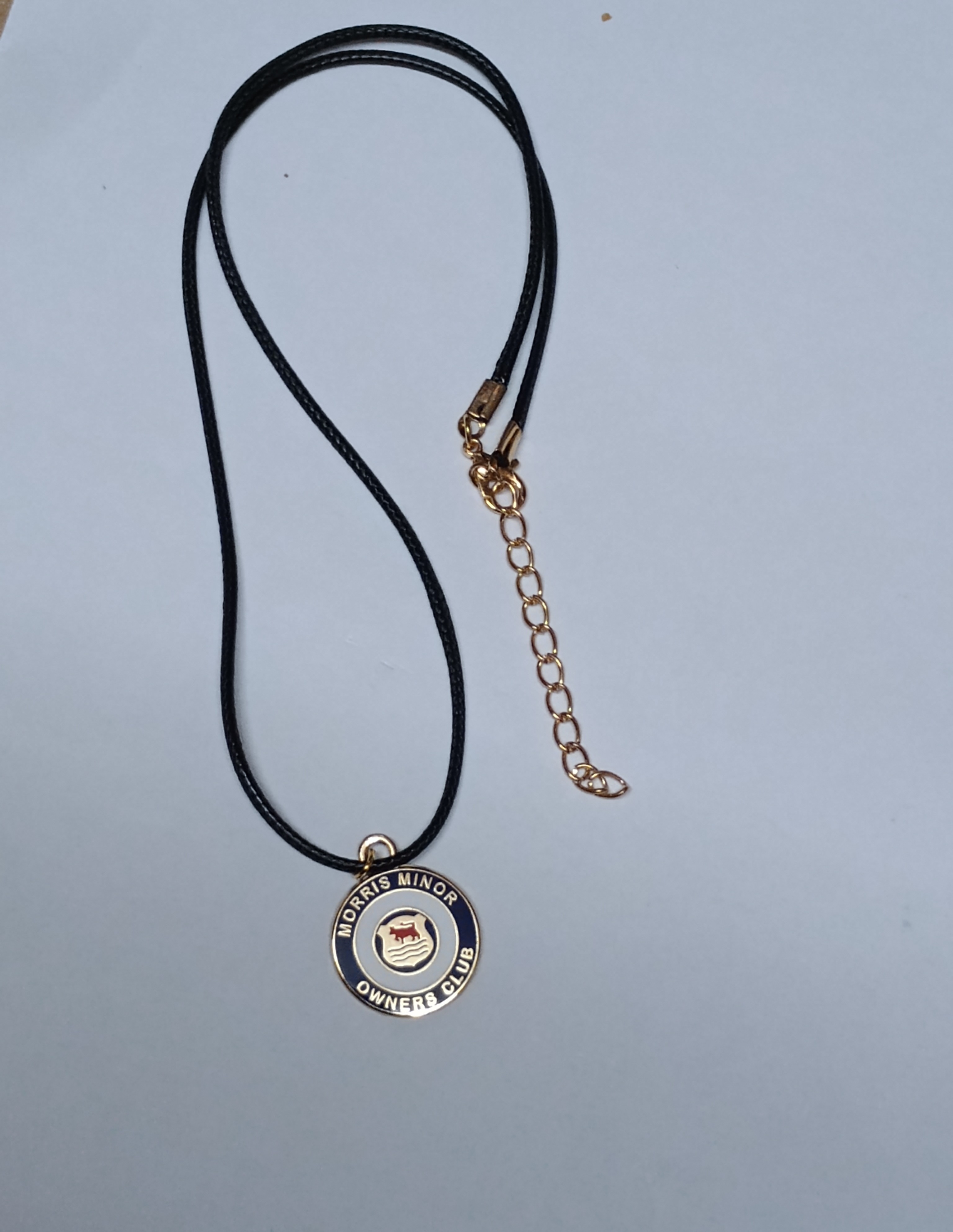 Enamel Club Logo Cord Necklace