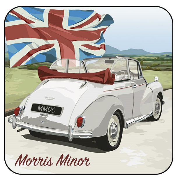 Morris Minor Coaster Single - Convertible