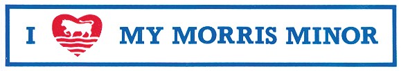 Sticker-I Love My Morris Minor
