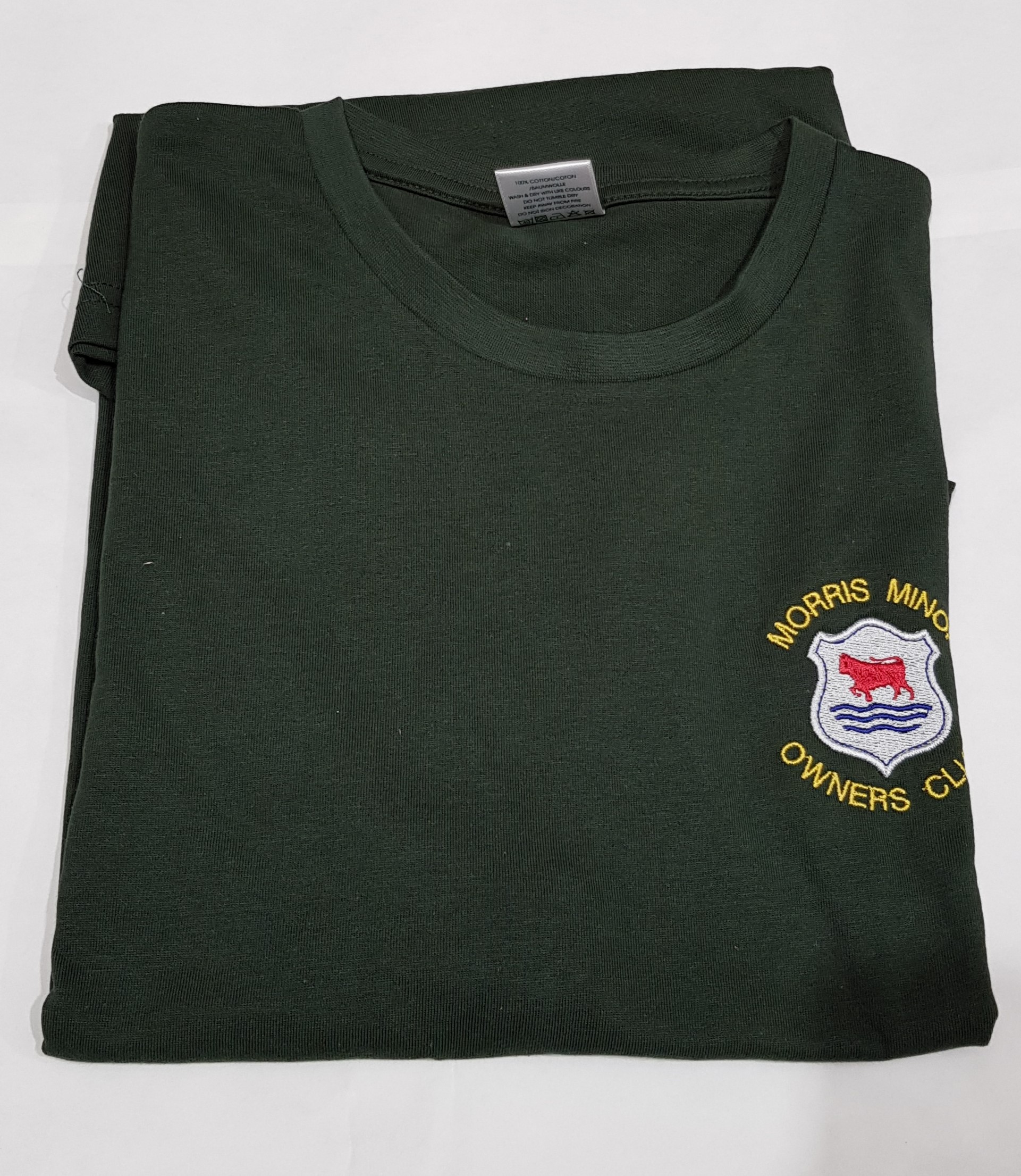 Unisex T shirt Bottle Green