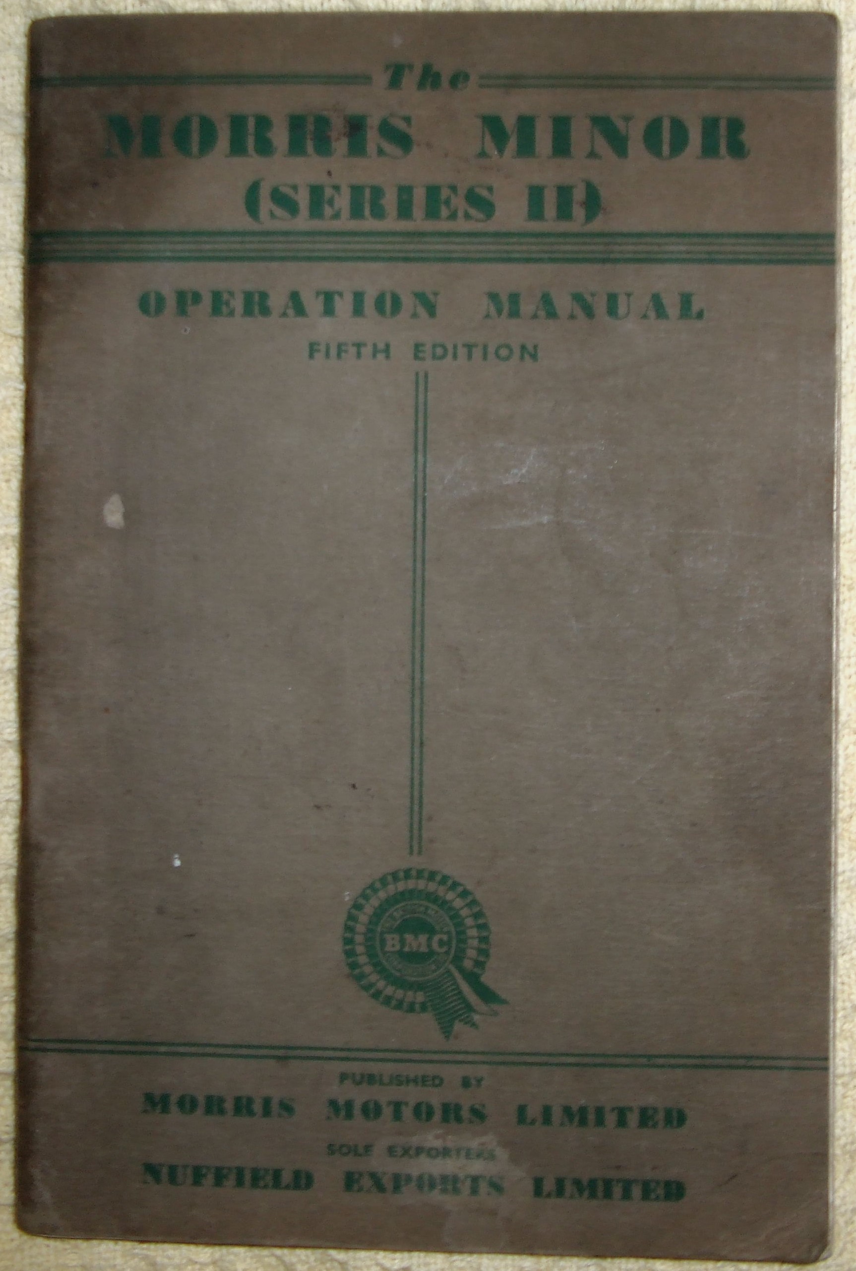 Morris Minor Operation Manual Fifth Edition 1.JPG
