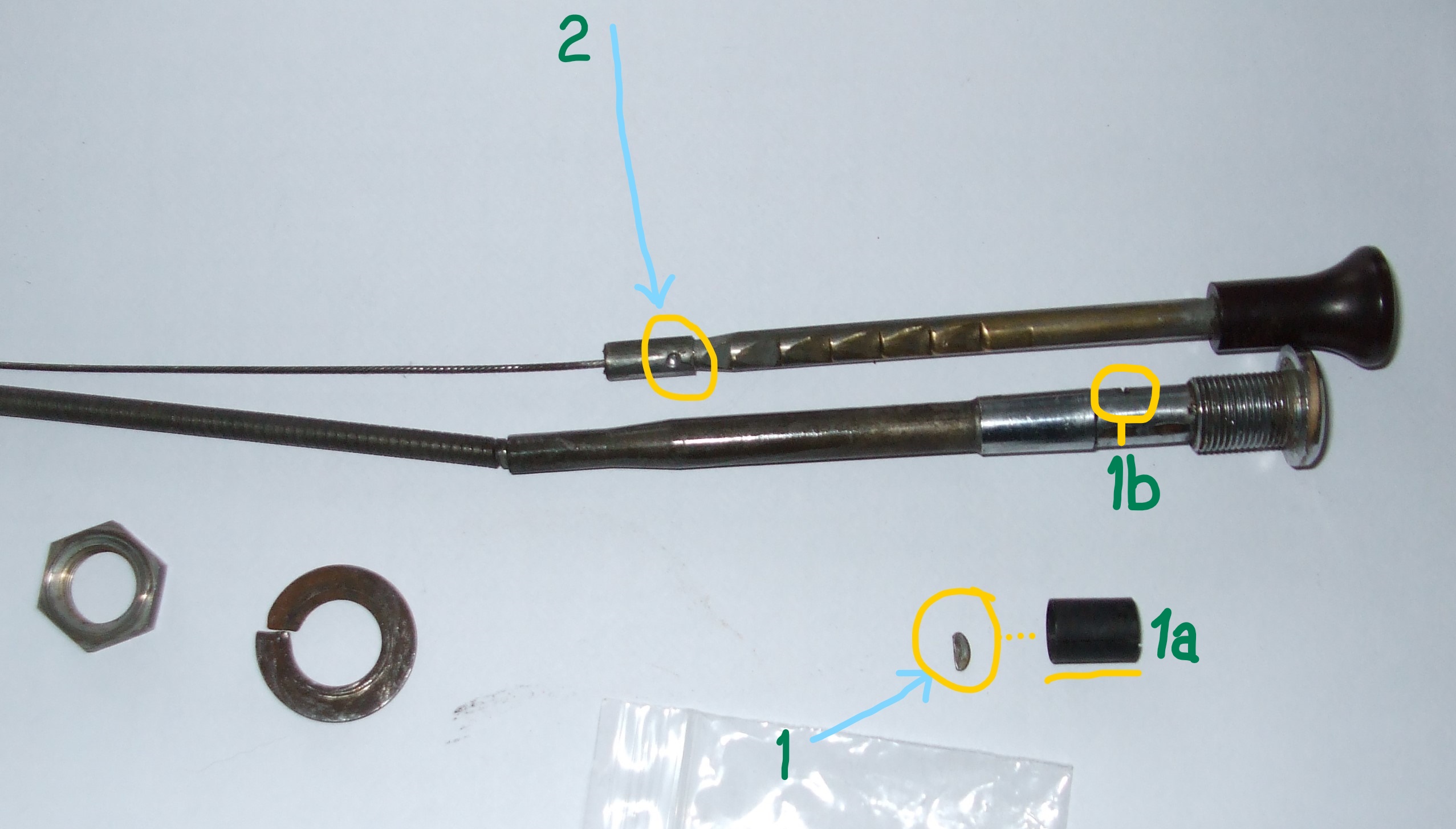 Morris Minor early Series 2 choke cable assembly.jpg